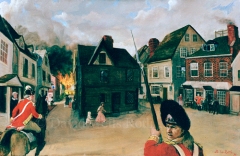 Charlestown Burning, oil on canvas, 1996