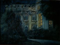 Paris nocturne, oil on canvas, 1982