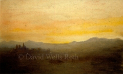 Sunset over Tuscany, 1984