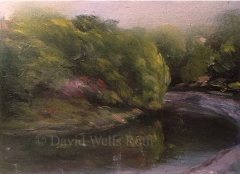View in Central Park, oil on canvas,