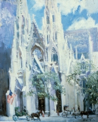St Pats, oil on canvas,