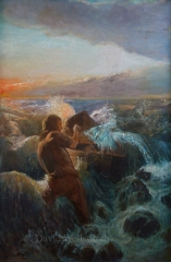 The Fisherman, oil on canvas,