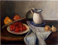 White Pitcher and Tomatos
