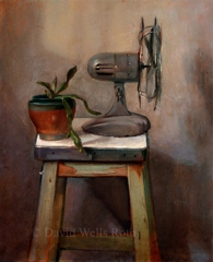 Fan with Plant
