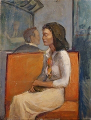 Woman Seated on the Subway